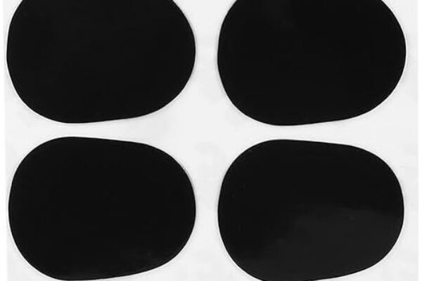 Cojines para clarinete y saxofón soprano alto tenor(0.5mm Big Oval-Negro)