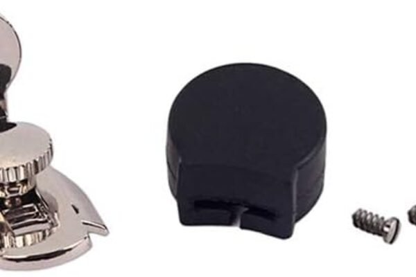 Alnicov – Reposabrazos ajustable para clarinete con protector de mapa negro y tornillos para clarinete de color plateado
