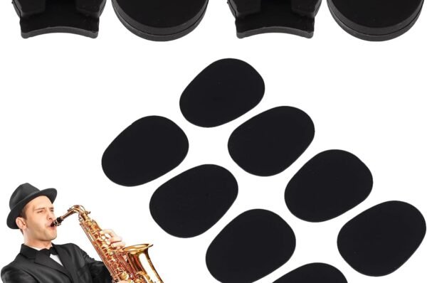 Almohadilla Pulgar para Clarinete,4pc Reposapiés para Clarinete,Cojín Reposapulgares para Clarinete,Protector Cojín para Pulgar,Clarinete Pulgar Cojín Resto Protector,Almohadillas Goma para Clarinete