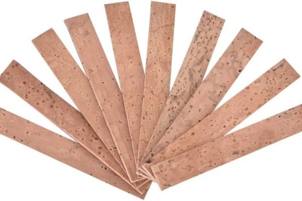 Jadeshay Corcho para Clarinete,10 Piezas Accesorios para Reparación de Instrumentos para Clarinete Kits de Reemplazo,Hoja de Corcho para Juntas de Cuello de Clarinete