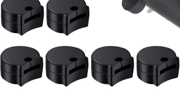 PHCOZY 10 Pcs Set para clarinete de protectores de goma para apoyo del pulgar cómodos accesorios de protección para instrumentos musicales negro